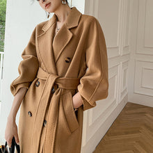 Load image into Gallery viewer, Autumn and winter new cashmere wool coat ladies coat long