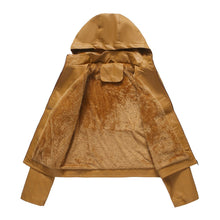 Load image into Gallery viewer, Autumn and winter women's Vogue polyester  detachable hooded leather