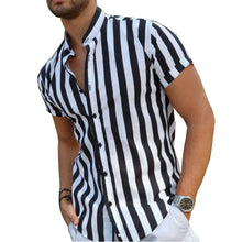 Load image into Gallery viewer, Button men's shirt loose casual short sleeved