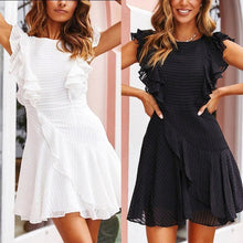Load image into Gallery viewer, summer new Chiffon sleeveless white black vintage sexy - Sophornlilly