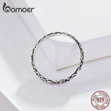 Load image into Gallery viewer, Engraved Pattern Ring Real 925 Sterling Silver Black Tibetan - Sophornlilly