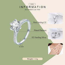 Load image into Gallery viewer, High Quality 925 Sterling Silver Wedding Ring Princess Square - Sophornlilly
