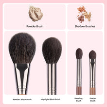 Load image into Gallery viewer, Bethy Beauty 4 Pcs Face Powder Make Up Brush Set Shadow Blending