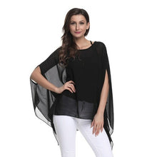 Load image into Gallery viewer, Chiffon Blouse Batwing