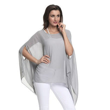 Load image into Gallery viewer, Chiffon Blouse Batwing