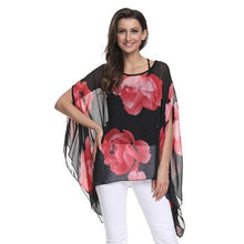 Load image into Gallery viewer, Chiffon Blouse Batwing