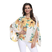Load image into Gallery viewer, Chiffon Blouse Batwing