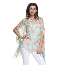 Load image into Gallery viewer, Chiffon Blouse Batwing