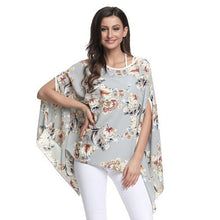 Load image into Gallery viewer, Chiffon Blouse Batwing