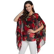 Load image into Gallery viewer, Chiffon Blouse Batwing