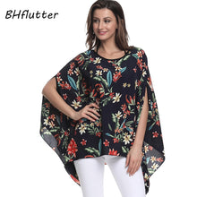 Load image into Gallery viewer, Chiffon Blouse Batwing