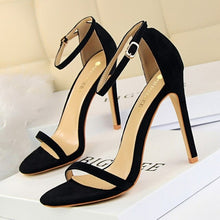 Load image into Gallery viewer, BIGTREE Shoes Super High Heels Suede Women Heels Open Toe Woman Pumps