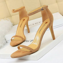 Load image into Gallery viewer, BIGTREE Shoes Super High Heels Suede Women Heels Open Toe Woman Pumps