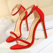 Load image into Gallery viewer, BIGTREE Shoes Super High Heels Suede Women Heels Open Toe Woman Pumps