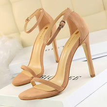 Load image into Gallery viewer, BIGTREE Shoes Super High Heels Suede Women Heels Open Toe Woman Pumps