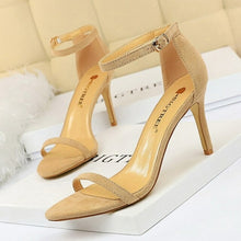 Load image into Gallery viewer, BIGTREE Shoes Super High Heels Suede Women Heels Open Toe Woman Pumps