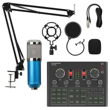 Load image into Gallery viewer, BM800 Condenser Microphone Sound Card V9X PRO Mixer Live Broadcast