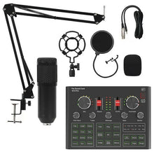 Load image into Gallery viewer, BM800 Condenser Microphone Sound Card V9X PRO Mixer Live Broadcast