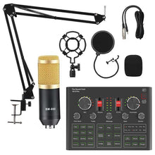 Load image into Gallery viewer, BM800 Condenser Microphone Sound Card V9X PRO Mixer Live Broadcast