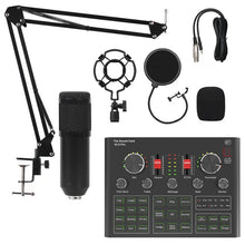 Load image into Gallery viewer, BM800 Condenser Microphone Sound Card V9X PRO Mixer Live Broadcast