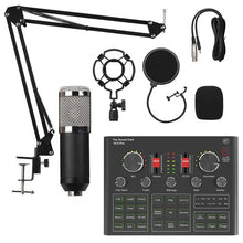 Load image into Gallery viewer, BM800 Condenser Microphone Sound Card V9X PRO Mixer Live Broadcast