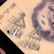 Load image into Gallery viewer, 100% 925 Sterling silver earring Fashion Thai silver Handmade - Sophornlilly