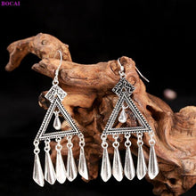 Load image into Gallery viewer, 100% 925 Sterling silver earring Fashion Thai silver Handmade - Sophornlilly