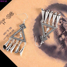 Load image into Gallery viewer, 100% 925 Sterling silver earring Fashion Thai silver Handmade - Sophornlilly
