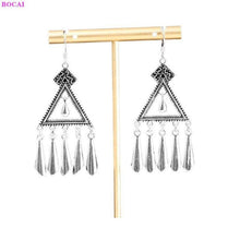 Load image into Gallery viewer, 100% 925 Sterling silver earring Fashion Thai silver Handmade - Sophornlilly