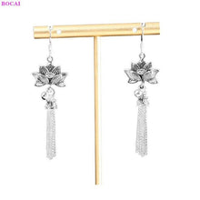 Load image into Gallery viewer, 100% S925 Sterling silver earring Retro Thai silver Handmade - Sophornlilly