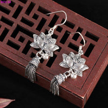 Load image into Gallery viewer, 100% S925 Sterling silver earring Retro Thai silver Handmade - Sophornlilly