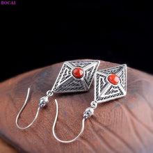 Load image into Gallery viewer, I 100% S925 Sterling silver earrings Fashion South rutile - Sophornlilly