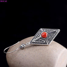 Load image into Gallery viewer, I 100% S925 Sterling silver earrings Fashion South rutile - Sophornlilly