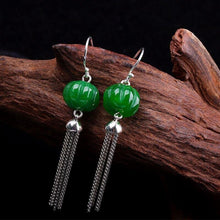 Load image into Gallery viewer, 100% S925 Sterling silver earrings Fashion Thai silver Jasper - Sophornlilly