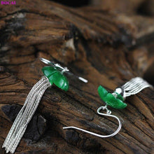Load image into Gallery viewer, 100% S925 Sterling silver earrings Fashion Thai silver Jasper - Sophornlilly