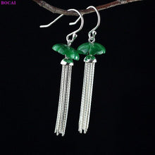 Load image into Gallery viewer, 100% S925 Sterling silver earrings Fashion Thai silver Jasper - Sophornlilly