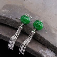 Load image into Gallery viewer, 100% S925 Sterling silver earrings Fashion Thai silver Jasper - Sophornlilly