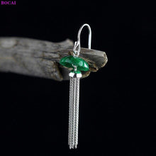 Load image into Gallery viewer, 100% S925 Sterling silver earrings Fashion Thai silver Jasper - Sophornlilly