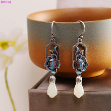 Load image into Gallery viewer, 100% S925 Sterling silver earrings Fashion retro Thai silver - Sophornlilly