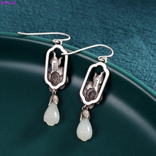 Load image into Gallery viewer, 100% S925 Sterling silver earrings Fashion retro Thai silver - Sophornlilly