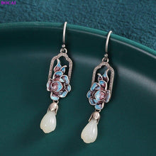 Load image into Gallery viewer, 100% S925 Sterling silver earrings Fashion retro Thai silver - Sophornlilly