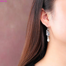Load image into Gallery viewer, 100% S925 Sterling silver earrings Fashion retro Thai silver - Sophornlilly