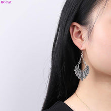 Load image into Gallery viewer, 100% S925 Sterling silver earrings Personality Thai silver - Sophornlilly