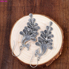 Load image into Gallery viewer, 100% S925 Sterling silver earrings Thai silver Peacock flaunting - Sophornlilly