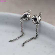Load image into Gallery viewer, sterling silver earrings Fashion Thai silver personality