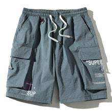 Load image into Gallery viewer, Men Cargo Shorts Summer Men's High Street Letter Print