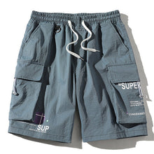 Load image into Gallery viewer, Men Cargo Shorts Summer Men's High Street Letter Print