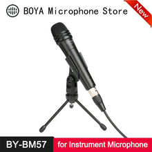 Load image into Gallery viewer, BOYA BY BM57 Cardioid Dynamic Microphone 6.35mm Output Aluminum Zinc