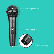 Load image into Gallery viewer, BM58 Handheld Vocal Microphone Cardioid Dynamic Mic 6.35mm