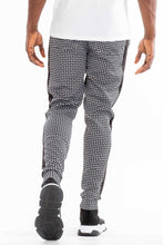 Load image into Gallery viewer, PATTERNED TRACK PANTS- BLACK